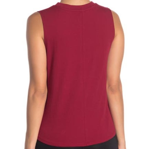 Betsey Johnson Performance "two to Taco" Muscle Swing Tank, Size XL Burgundy - Picture 9 of 10